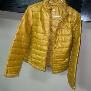 Mustard Yellow Puffer Jacket